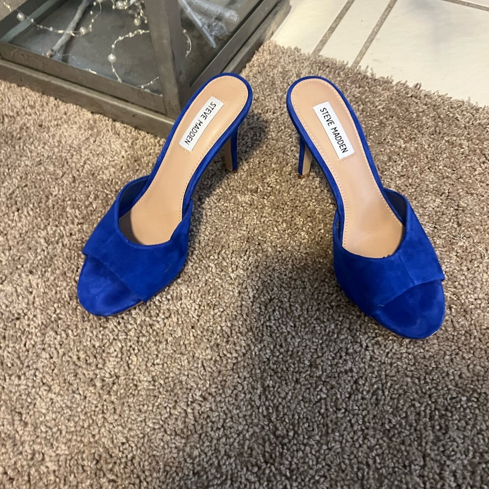 Steve Madden Women's Blue Heeled Sandals